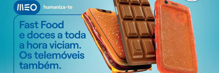 MEO's new campaign compares fast food and sweets with bad digital habits