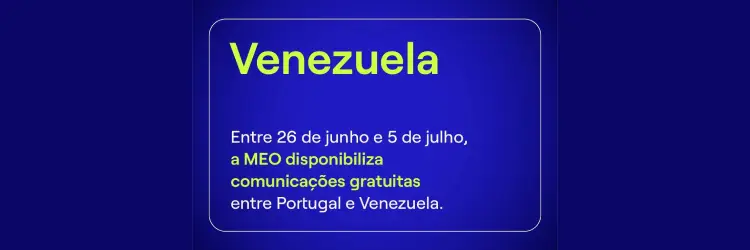MEO offers free calls between Portugal and Venezuela